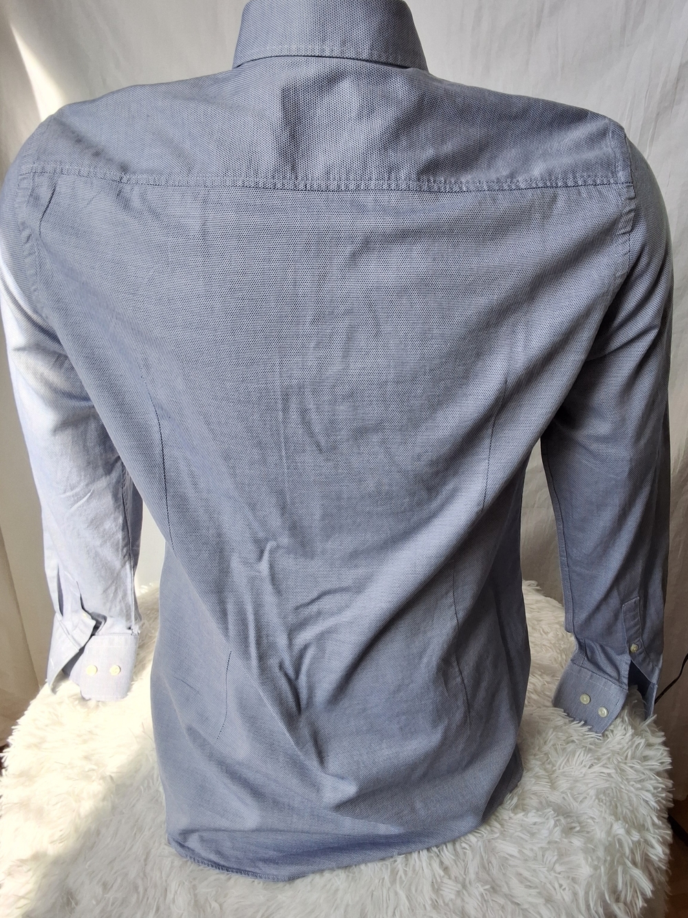 Hugo Boss Slim Fit Blue Dress Shirt Men’s Button Down Long Sleeve - Picture 6 of 9